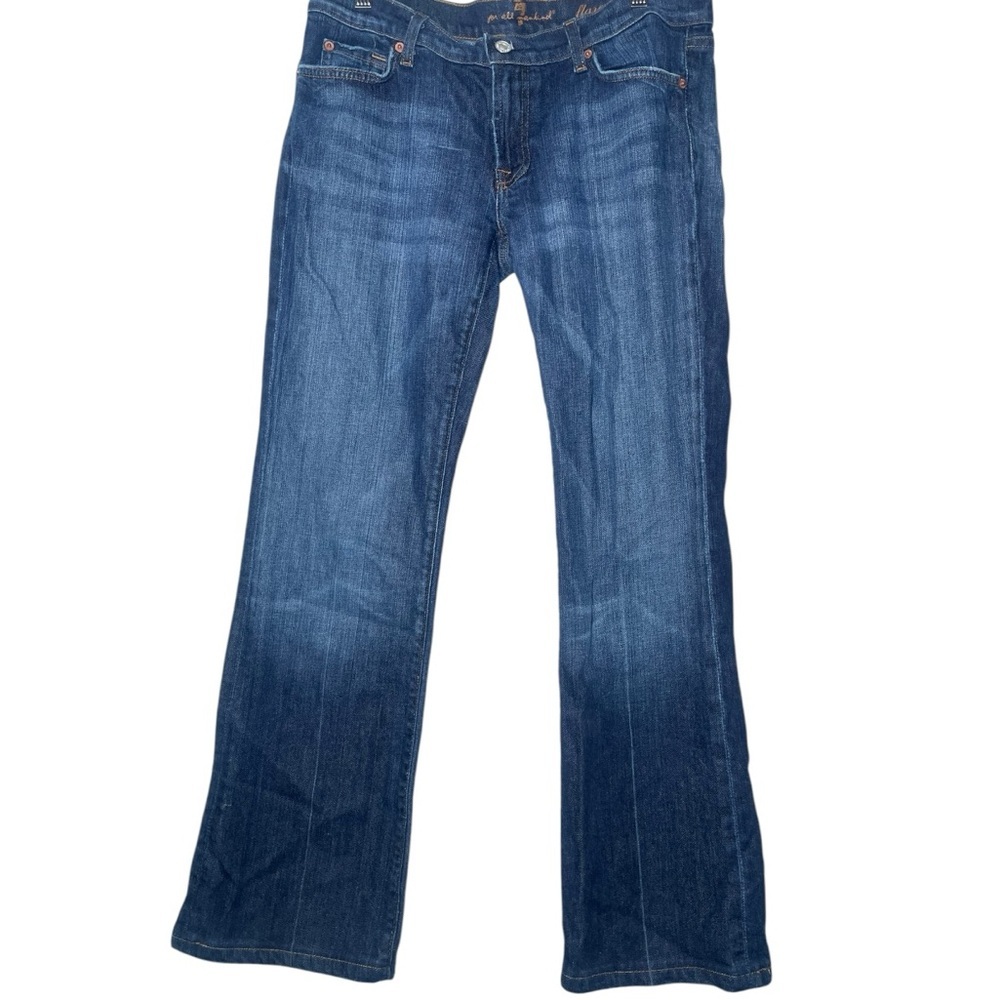 7 For All Mankind Blue Flare Jeans